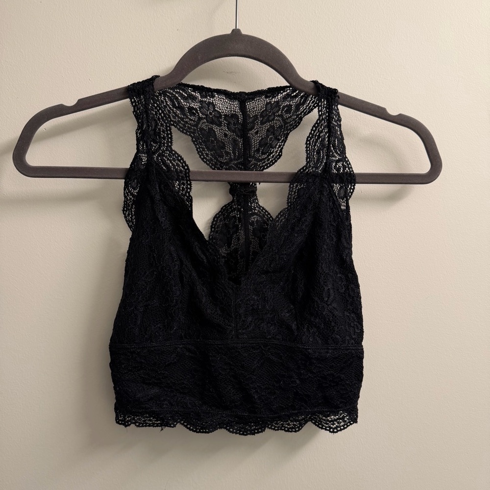 Me to We Black Lace Bralette